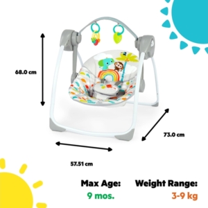 KIDS II BRIGHT STARTS LJULJASKA "PLAYFUL PARADISE" 13069 - Slika 6