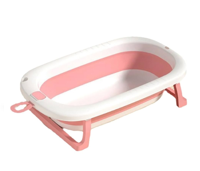 Sklopiva kadica roze sa termalnim čepom za kupanje bebe