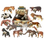 GUMENE DIVLJE ZIVOTINJE 1/12 54703 gumene divlje životinje figurice set tigar lav slon žirafa zebra