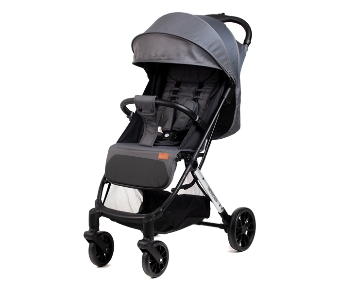 Kolica za bebe Compact tamno siva boja, kolica koja se sklapaju kao kofer
