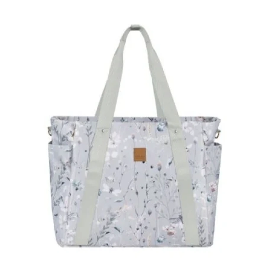 torba za mame florence dreamy fields grey sa podlogom za presvlacenje