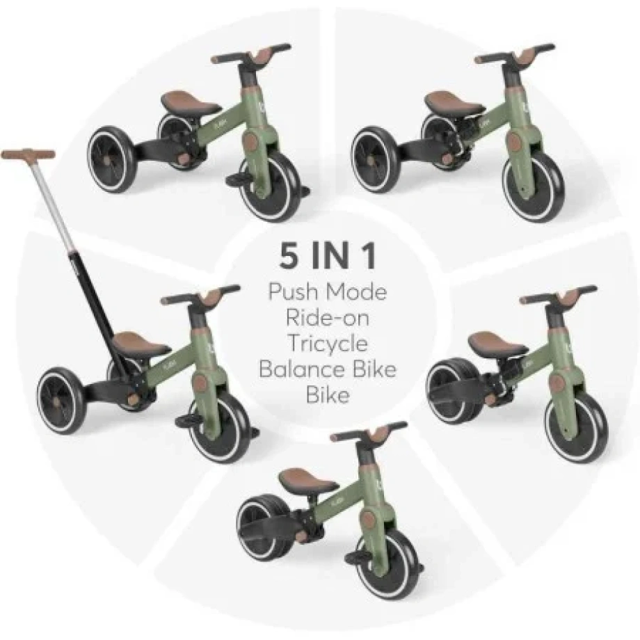 Tricikl FLASH 5in1 army green