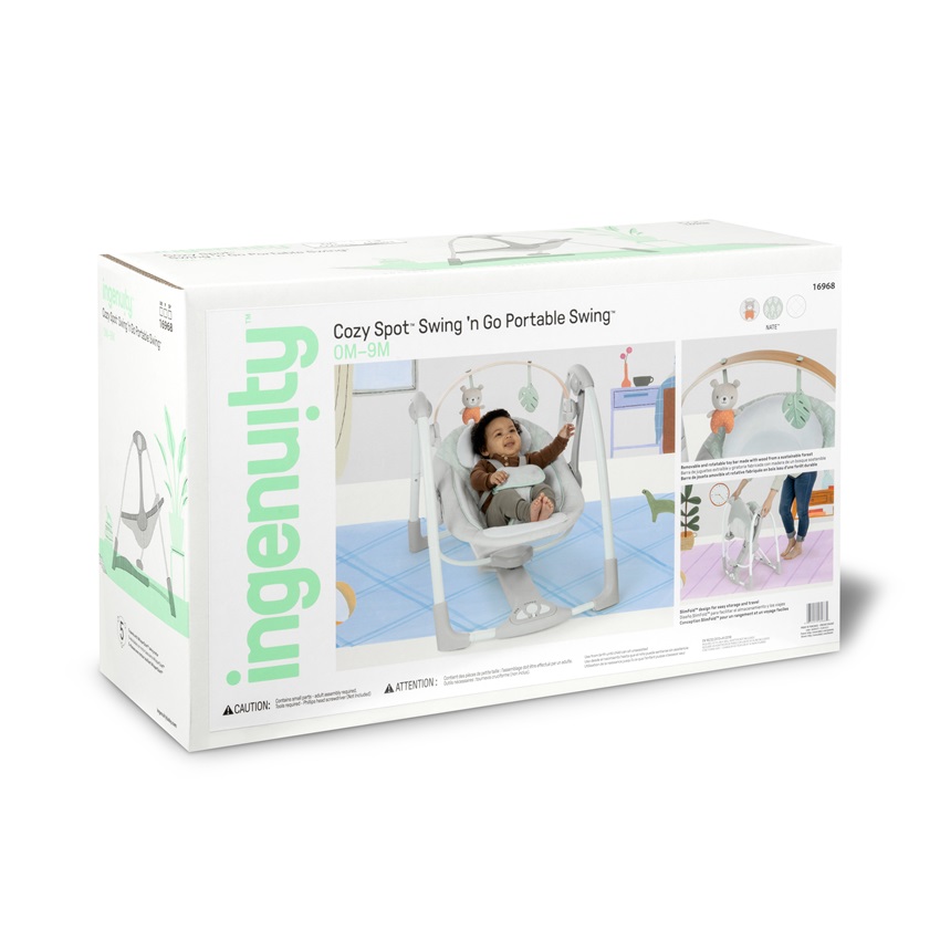 KIDS II INGENUITY LJULJASKA - COZY SPOT™ SWING ‘N GO 0-9M KIDS II INGENUITY LJULJASKA - COZY SPOT™ SWING ‘N GO 0-9M
