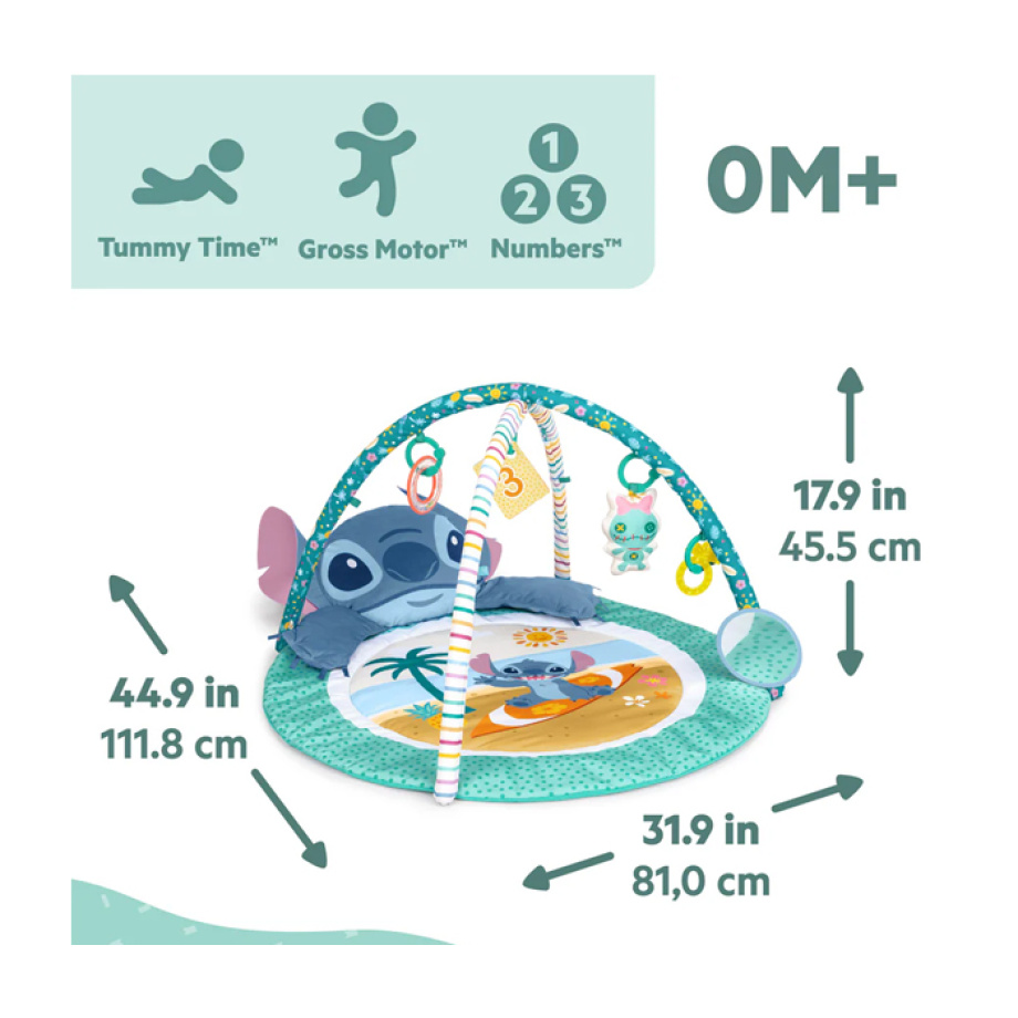 KIDS II BS DISNEY BABY PODLOGA ZA IGRU - STITCH PARTY IN PARADISE 17446 (0-36m)