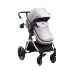 BBO KOLICA ZA BEBE (X1) DORY SET - GREY Kolica za bebe BBO Dory set, bočni prikaz sa tendom