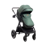 BBO KOLICA ZA BEBE (X1) DORY SET - GREEN Kolica za bebe BBO Dory set, bočni prikaz sa tendom