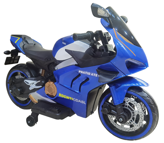 Motor Ducati V4 12V plavi sa LED svetlima i sirenom