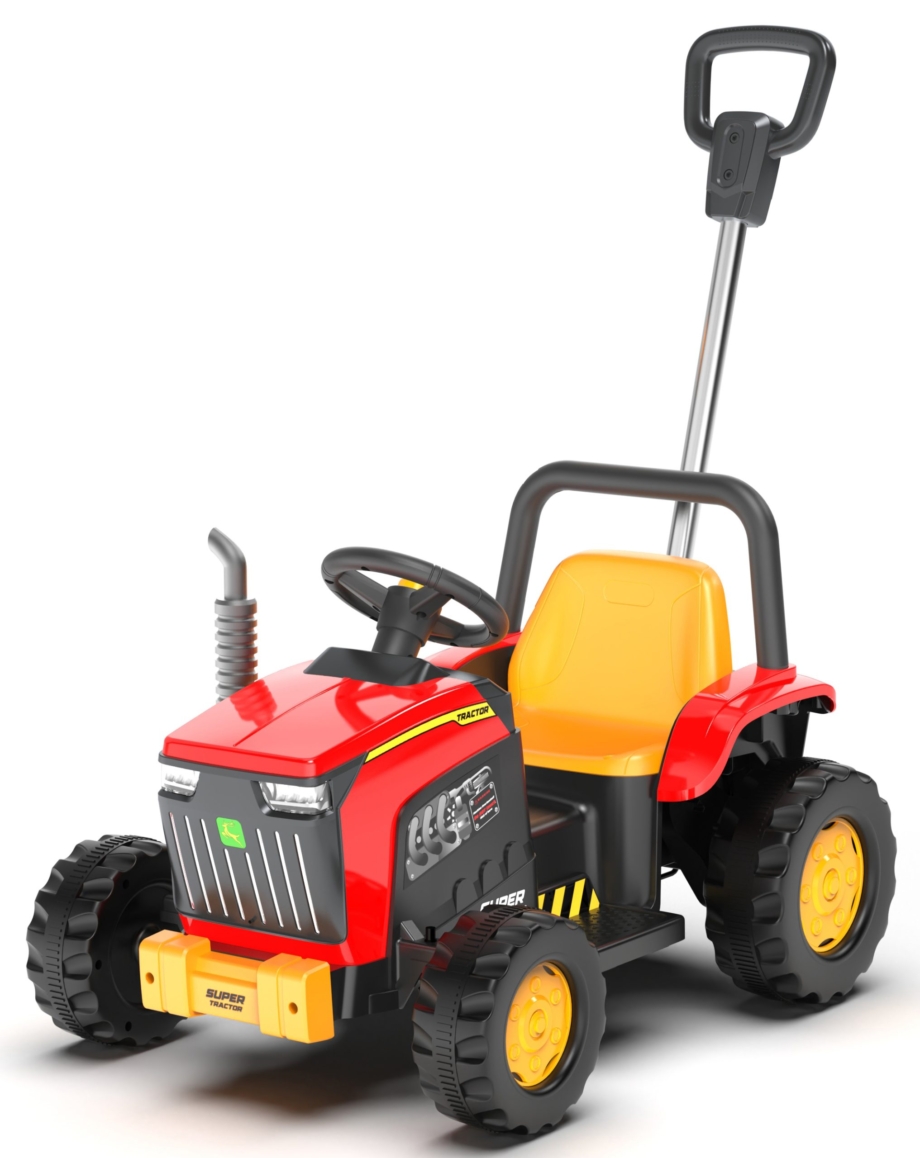 Traktor guraljka 6V crvena Traktor guraljka 6V crvena sa svetlosnim i zvučnim efektima