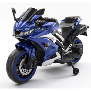 Plavi motor na akumulator MB5719 sa sportskim dizajnom i pomoćnim točkićem