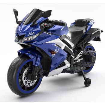 Plavi motor na akumulator MB5719 sa sportskim dizajnom i pomoćnim točkićem