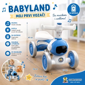 Guralica robot plava sa svetlosnim i zvučnim efektima