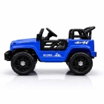 Džip za decu Wrangler Mini (6V) - Plavi Wrangler Mini plavi dečiji džip na akumulator, bočni izgled