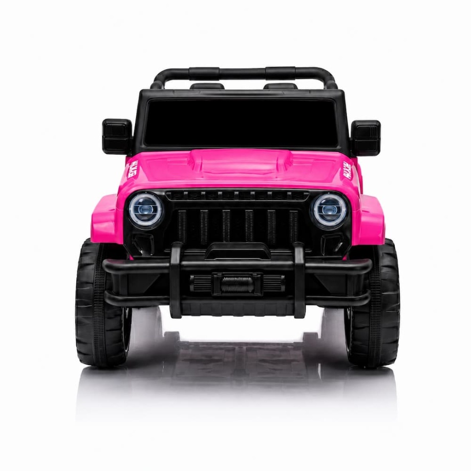 Wrangler Mini roze džip za decu, terenski dizajn i široki točkovi