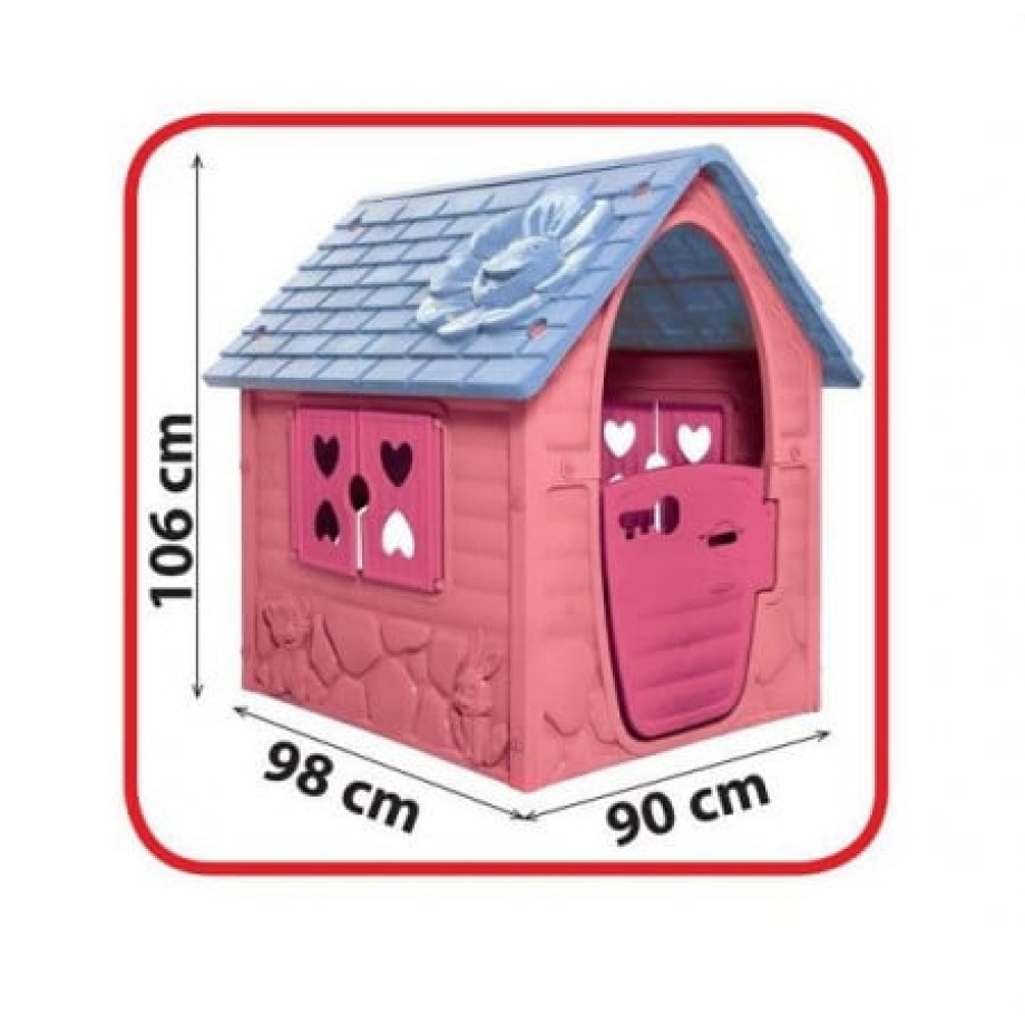 Srednja kućica za decu - Pink