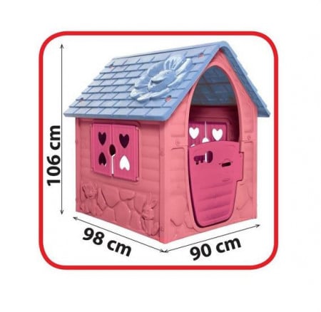 Srednja kućica za decu - Pink