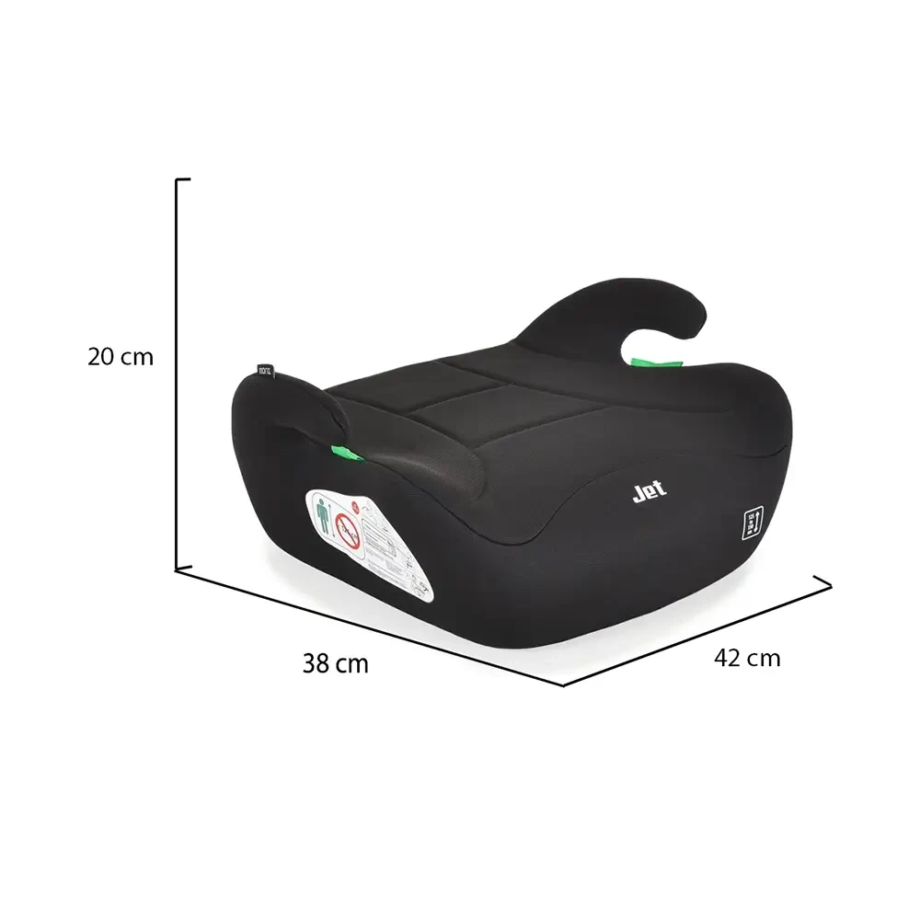 Auto sedište buster Jet 125-150cm Black