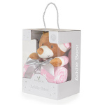 Cangaroo ćebe za bebe s igračkom Addie Bear - roze Cangaroo ćebe za bebe s igračkom Addie Bear - roze