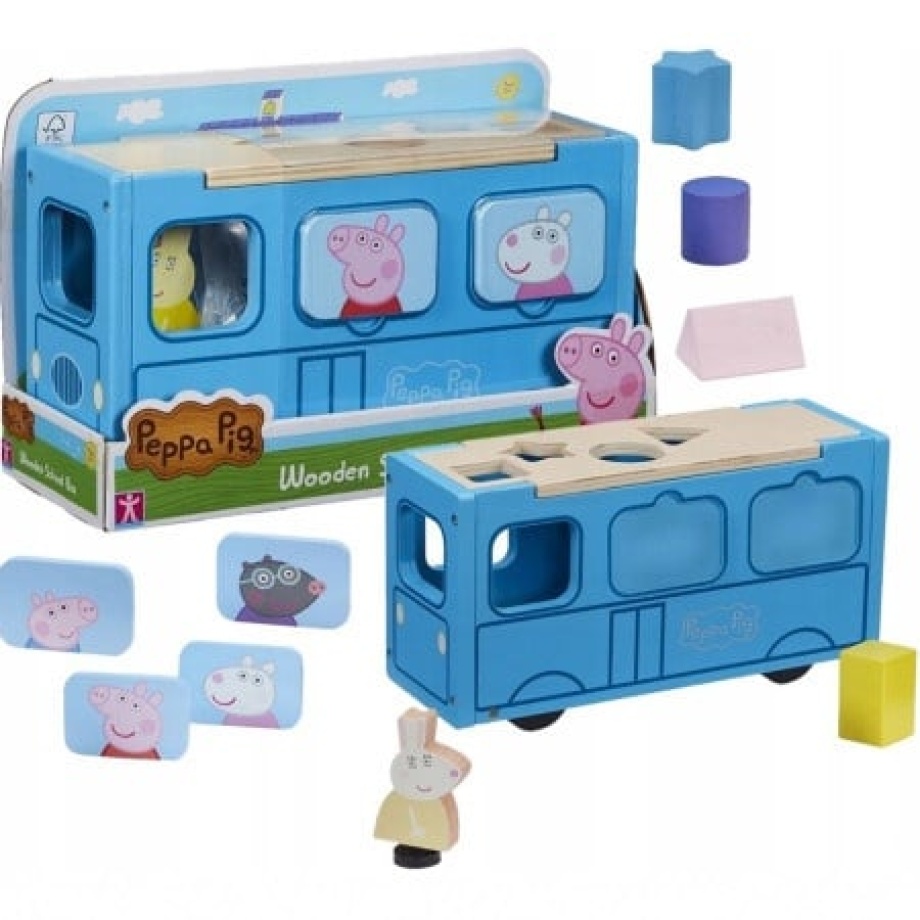 Drveni školski autobus Peppa Pig 4