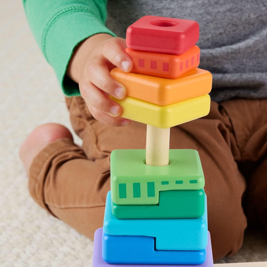 Fisher Price Drvena igračka za slaganje i sortiranje oblika Fisher Price Drvena igračka za slaganje i sortiranje oblika 4