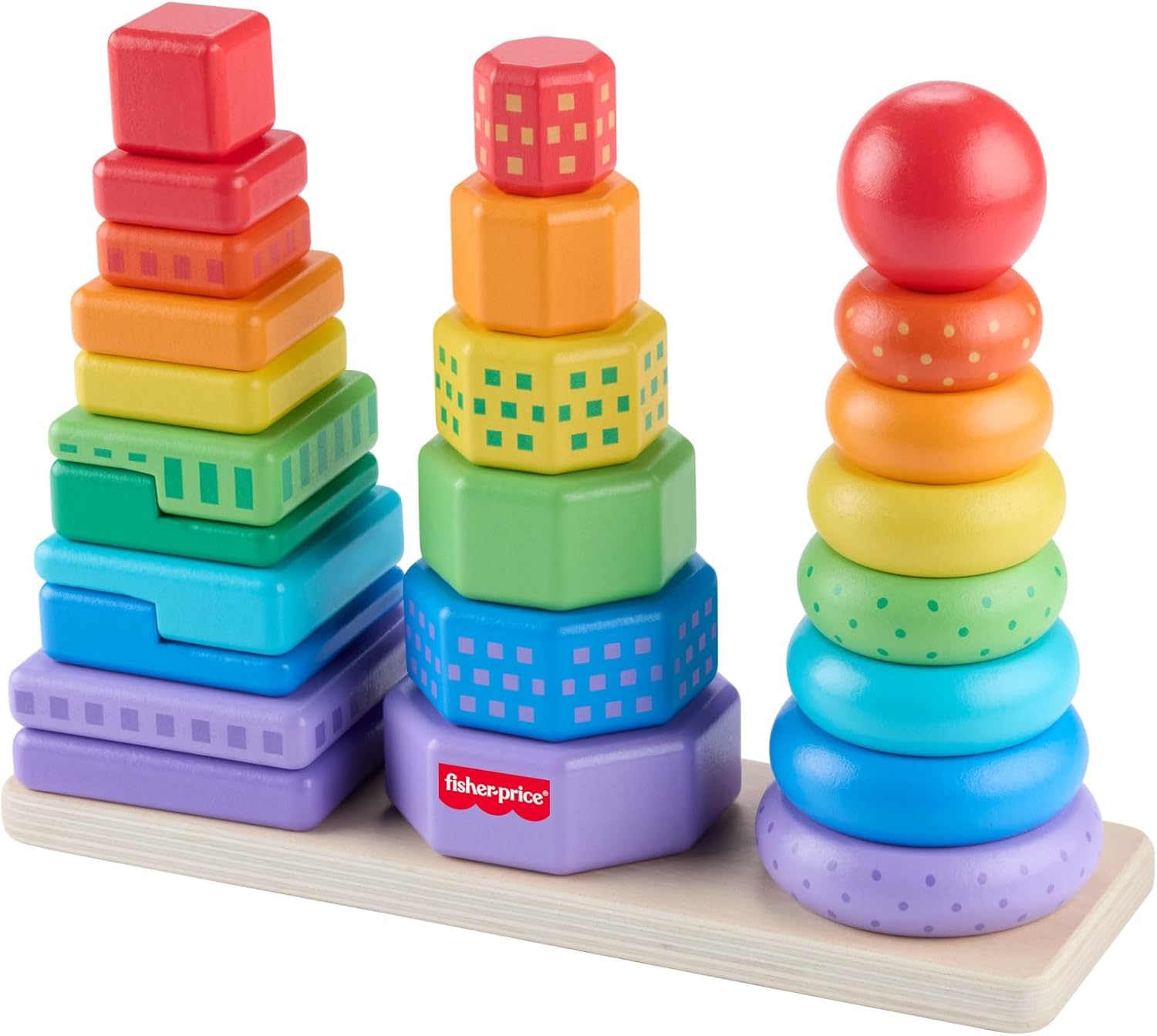 Fisher Price Drvena igračka za slaganje i sortiranje oblika Fisher Price Drvena igračka za slaganje i sortiranje oblika 5