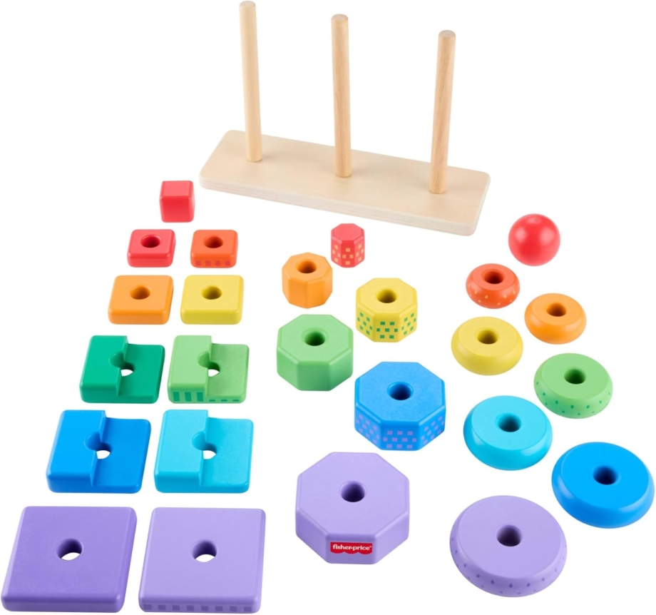 Fisher Price Drvena igračka za slaganje i sortiranje oblika Fisher Price Drvena igračka za slaganje i sortiranje oblika 6