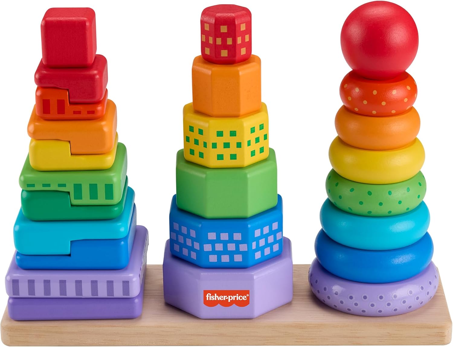 Fisher Price Drvena igračka za slaganje i sortiranje oblika Fisher Price Drvena igračka za slaganje i sortiranje oblika 7