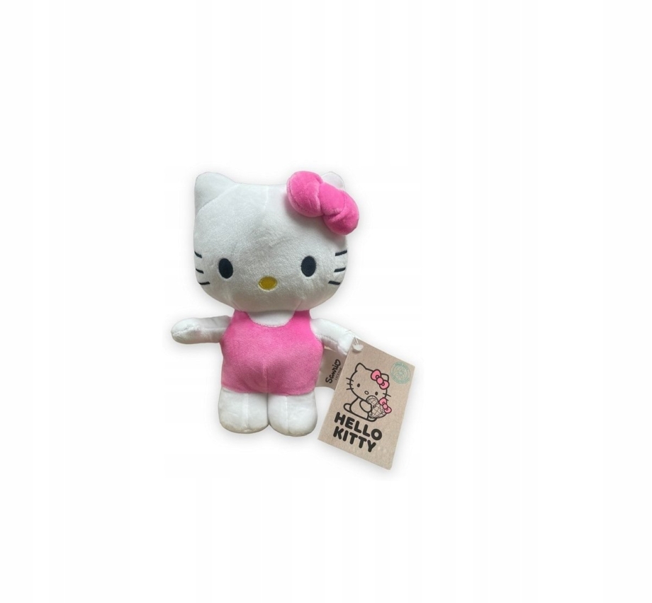 Hello Kitty roze plišana igračka 25 cm sa mašnom