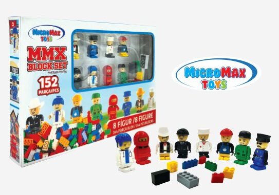 Kocke set sa 152 dela i mini figurama Kocke set sa 152 dela i mini figurama