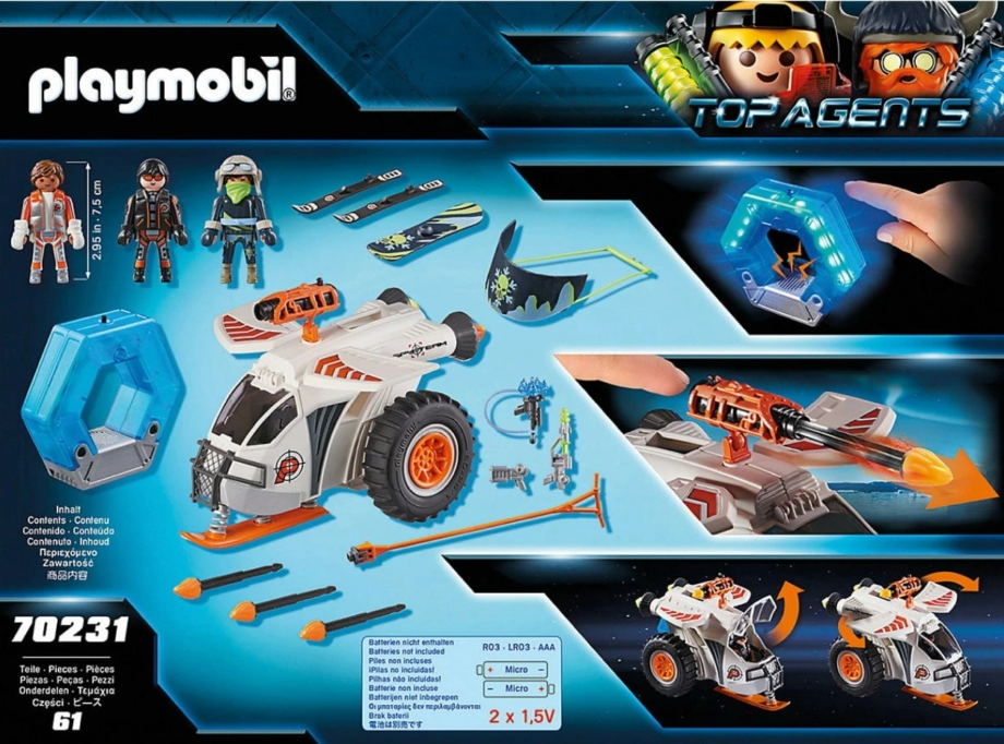 Playmobil Spy Team 70231 – delovi seta