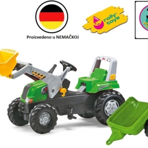 Traktor Junior sa kašikom i prikolicom zel.