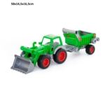 Traktor sa kašikom i prikolicom