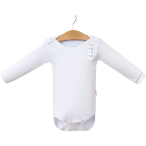 Beli bodi za bebe, veličine od 1 do 9 meseci