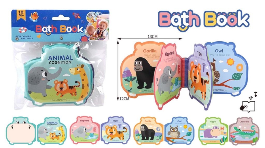 Knjiga za kupanje Knjiga za kupanje za bebe sa životinjama