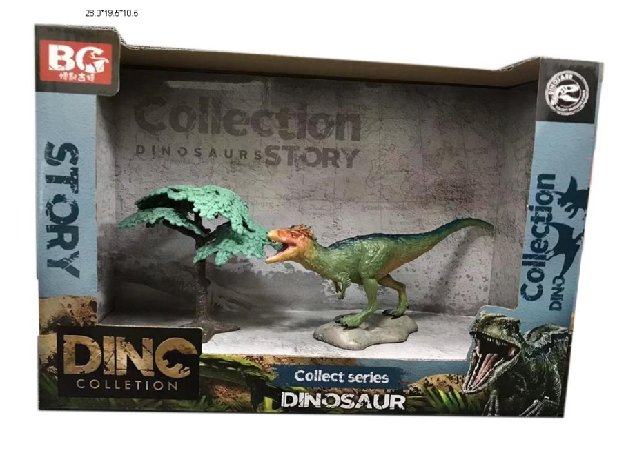 Dinosaurus figura sa drvetom na postolju Dinosaurus figura sa drvetom na postolju