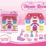 Kućica za lutke Dream Room sa figuricama i nameštajem