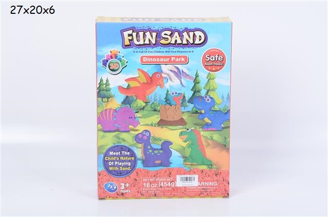Kinetički pesak dinosaurus Kinetički pesak dinosaurus Fun Sand sa kalupima