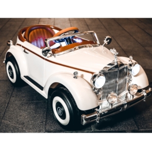 Auto na baterije Retro RR – 12V sa 4 motora i daljinskim upravljačem | Bež Auto na baterije Retro RR – 12V sa 4 motora i daljinskim upravljačem | Bež - Slika 4