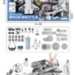 Svemirski set sa šatlom i astronautima