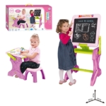 Tabla i stolić sa stolicom za decu roze