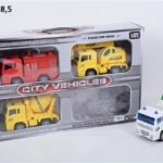 Set kamiona za decu City Vehicles, 4 vozila
