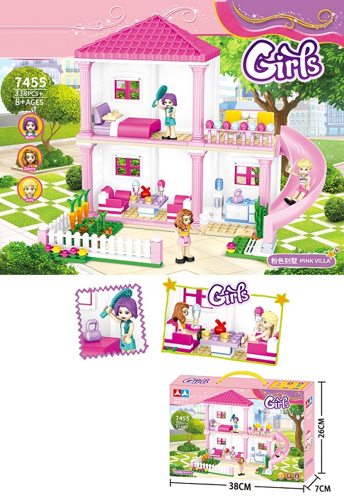 Kocke pink vila 338 delova