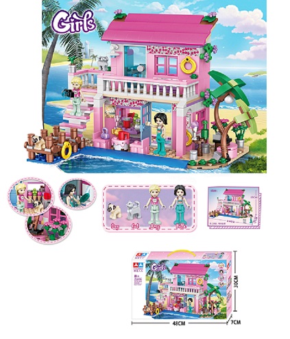 Kocke kuća na plaži 474 dela