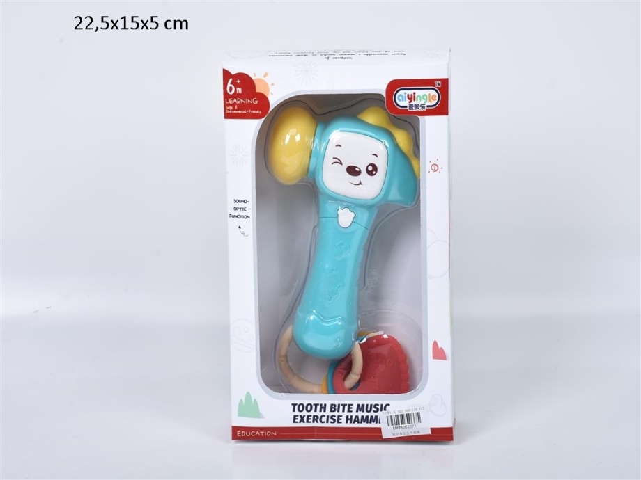 Muzički čekić sa glodalicom za bebe Muzički čekić sa glodalicom za bebe