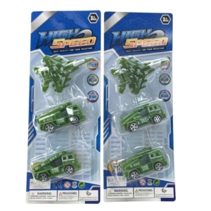 Vojna vozila na kartici, set 3 komada Vojna vozila na kartici: avion, kamion i džip
