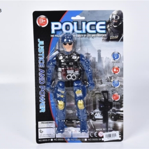 Akciona figura policajca u uniformi sa kacigom