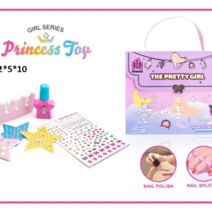 Mini set za nokte sa lakom i nalepnicama Mini set za nokte za decu sa lakom i nalepnicama