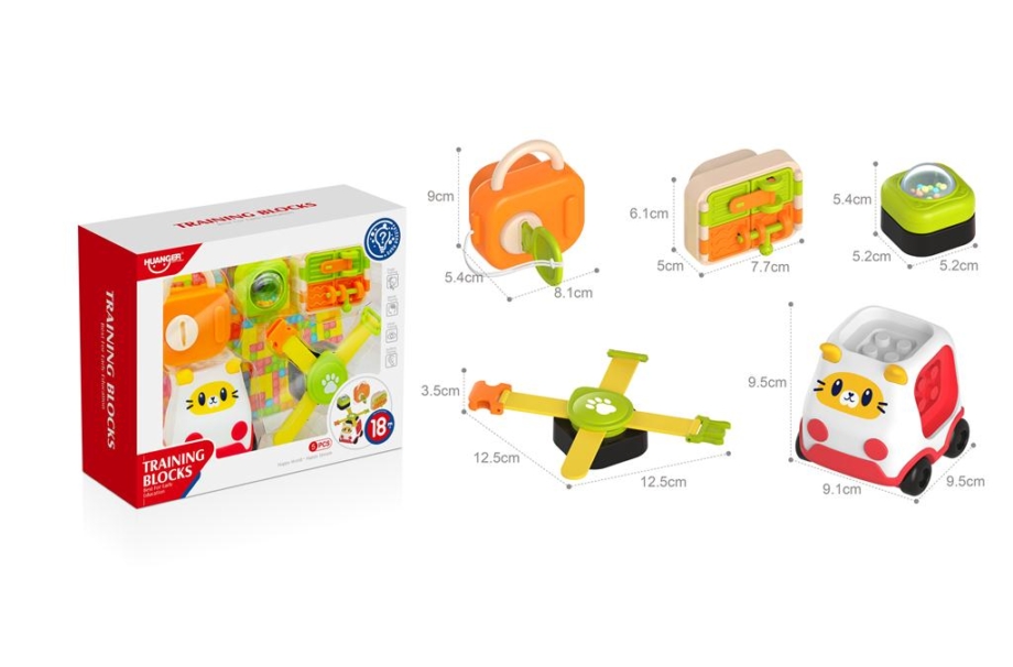 Edukativni set za motoriku, 5 delova Edukativni set za motoriku Training Blocks, 5 delova
