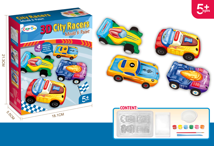 Kreativni set 3D magneti autići Kreativni set 3D magneti autići