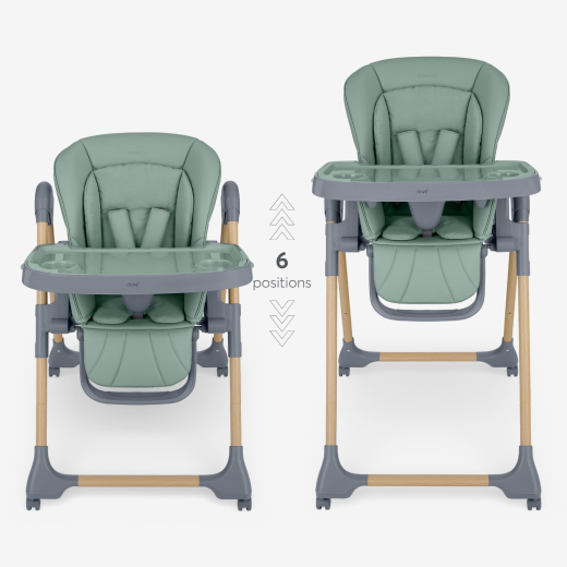 KIKKA BOO Hranilica OLIVE 2 premium wood dekor mint kikka boo hranilica olive 2 mint — detalj drvenog dekora i tacne