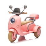 Roze dečiji motor na akumulator na 3 točka, 12V, uzrast 2–5 godina